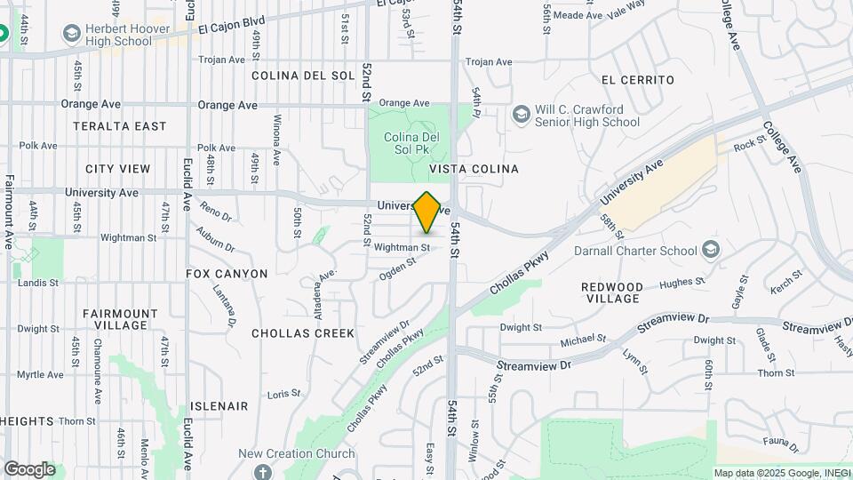 5332 Wightman St Mapa y Detalles de la Ubicación
