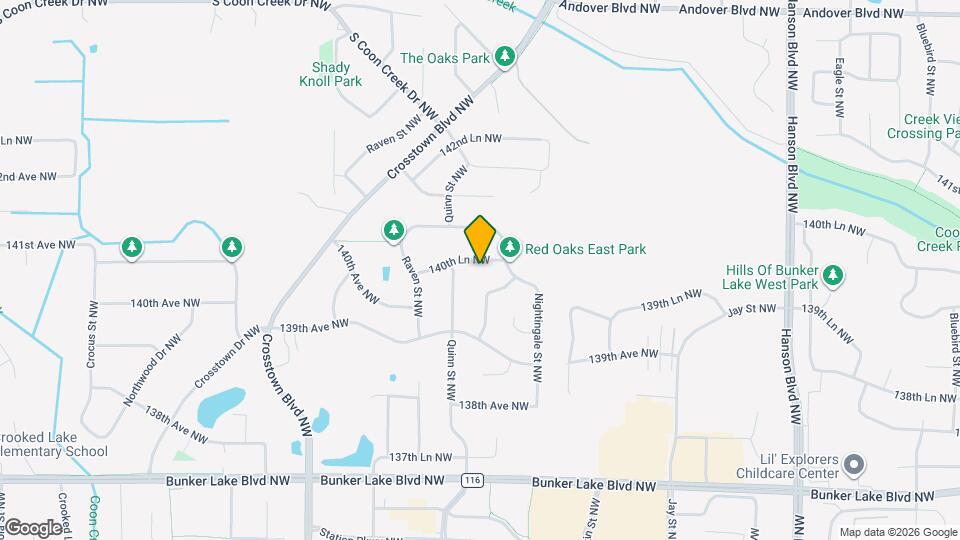 2118 140th Ln NW Map and Location Details
