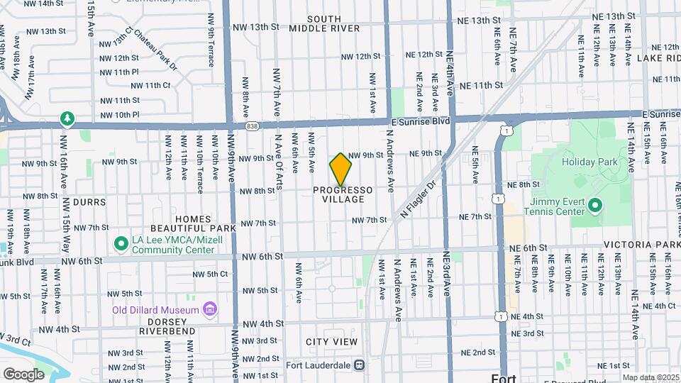 749 NW 3rd Ave Map and Location Details