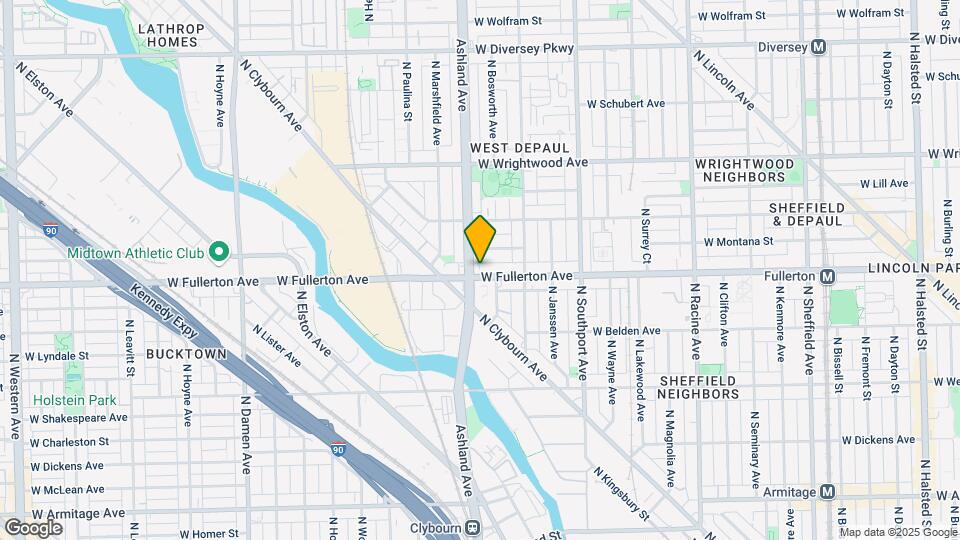 1548 W Fullerton Ave Mapa y Detalles de la Ubicación