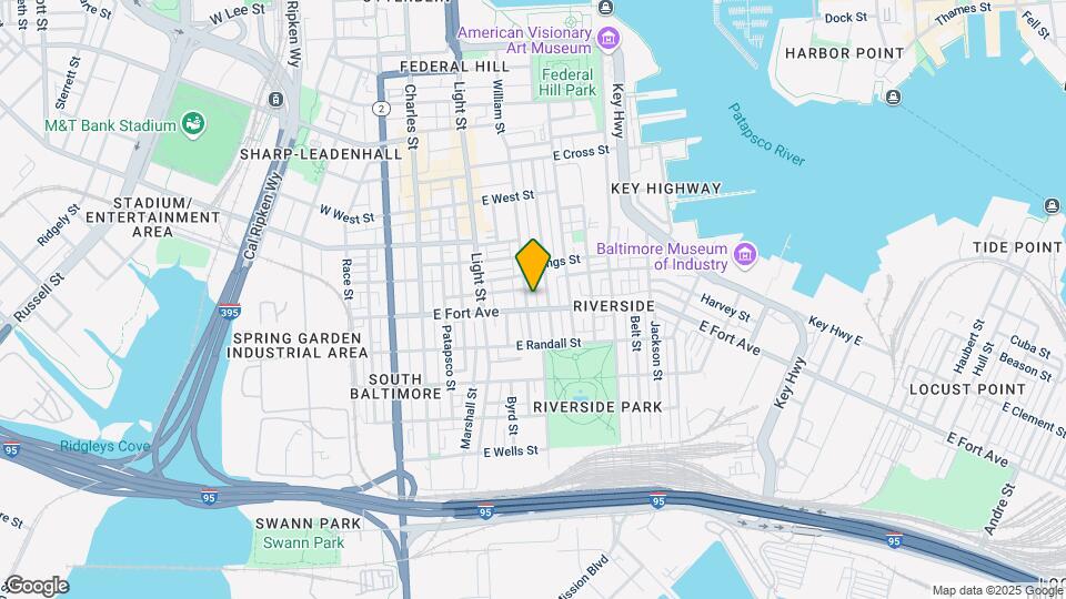 1447 William St, Unit One Bedroom Apt Map and Location Details