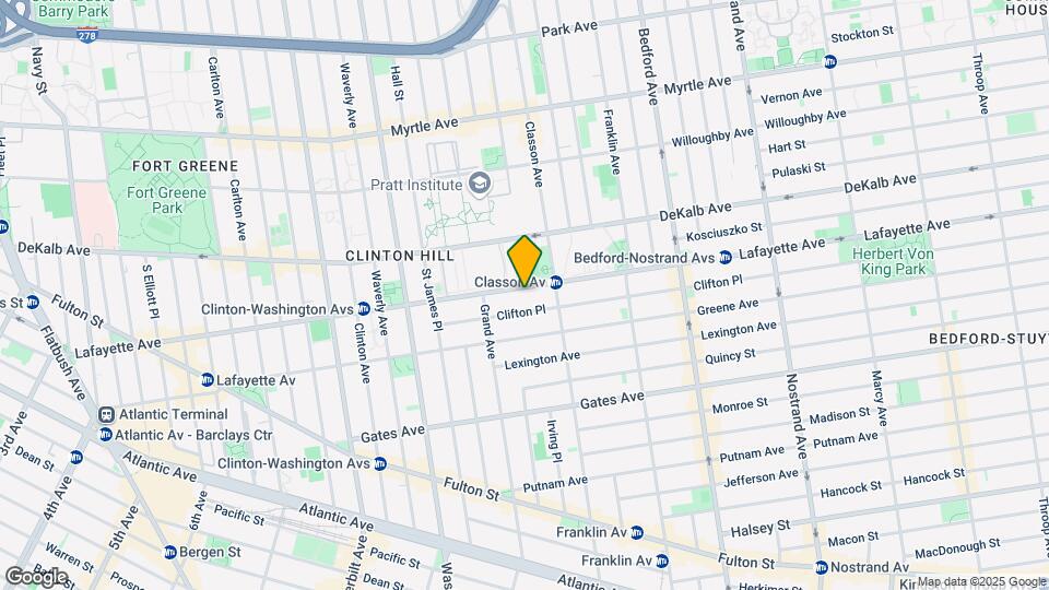 352 Lafayette Ave Map and Location Details