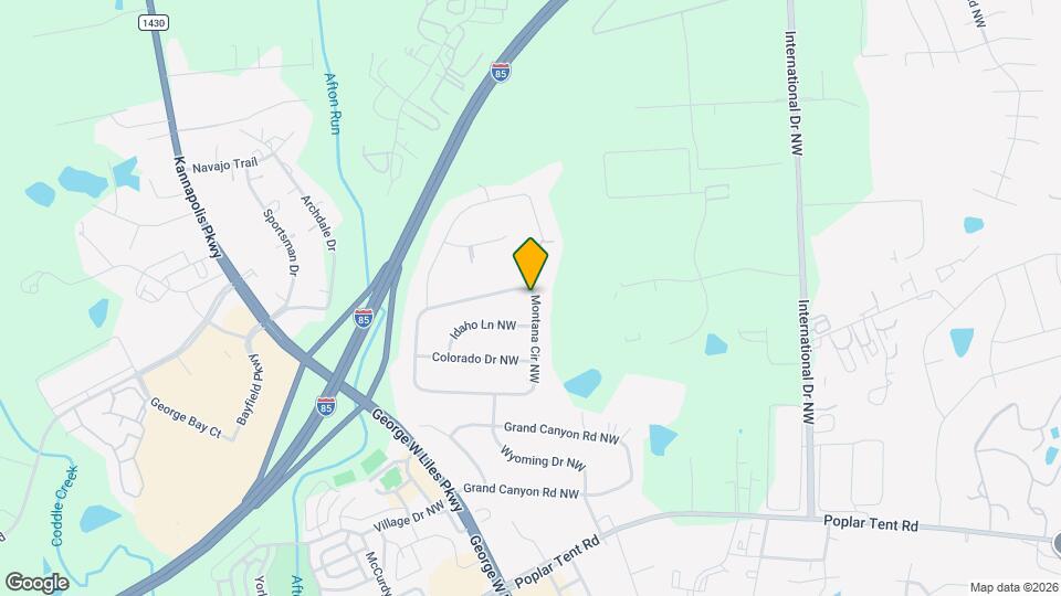 5268 Montana Cir NW Map and Location Details