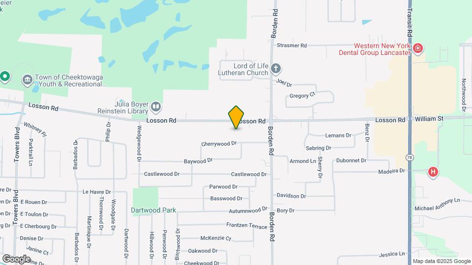 1227 Losson Rd Map and Location Details