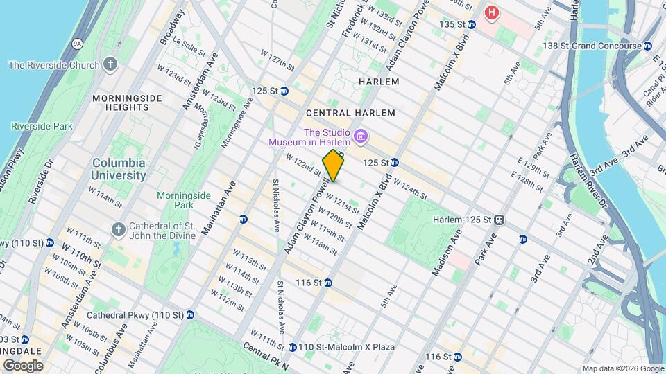 164 W 122nd St Mapa y Detalles de la Ubicación