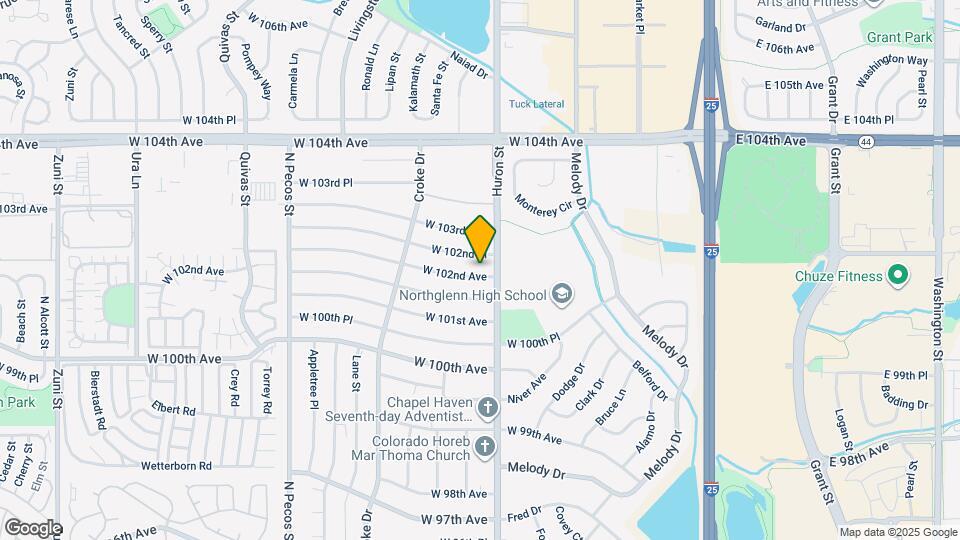 867 W 102nd Ave Map and Location Details