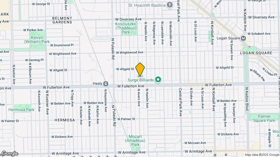 2427 N Avers Ave Map and Location Details