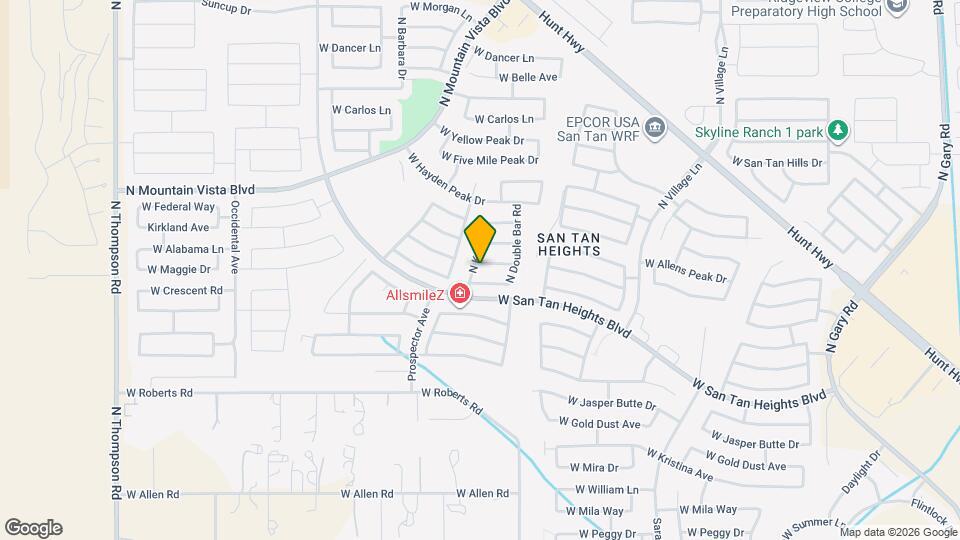 3275 W Sunshine Butte Dr Mapa y Detalles de la Ubicación