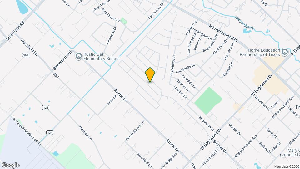 1021 N Sunset Dr Map and Location Details