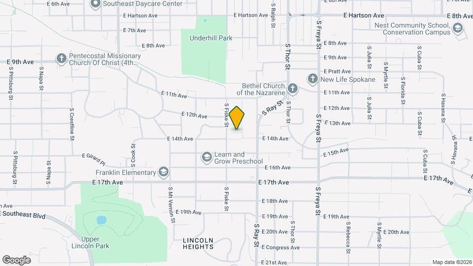 1309 S Fiske St Map and Location Details