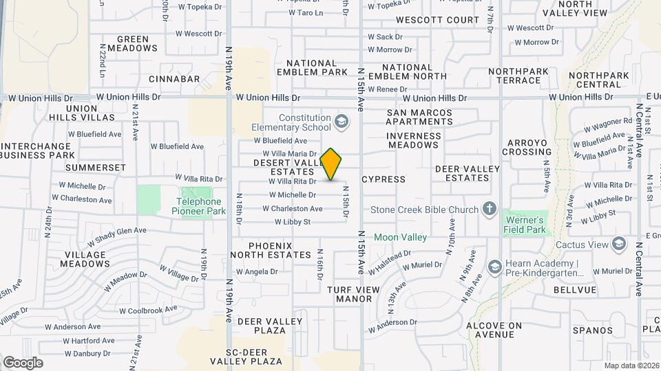 1543 W Villa Rita Dr Map and Location Details