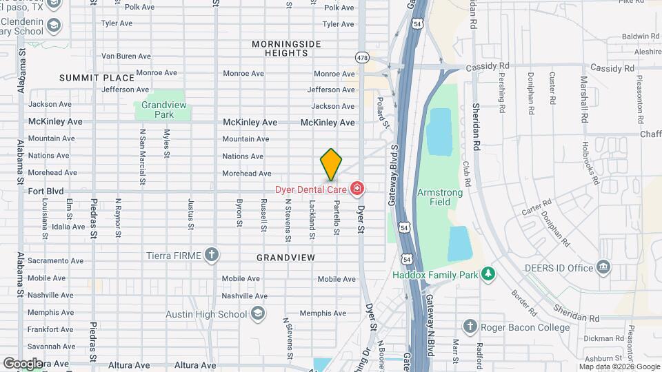 3825 Fort Blvd Map and Location Details
