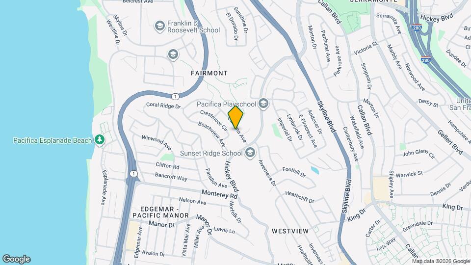 260 Catalina Ave Map and Location Details