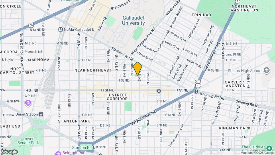 908 11th St NE Map and Location Details