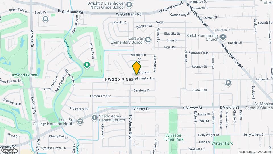 3614 Almington Ln Map and Location Details