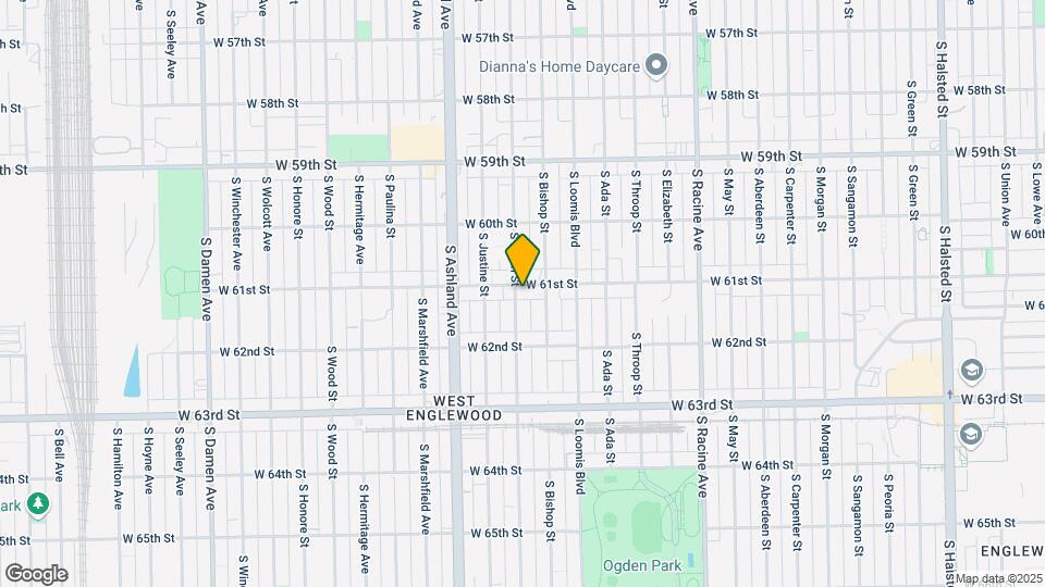 6101 S Laflin St Map and Location Details