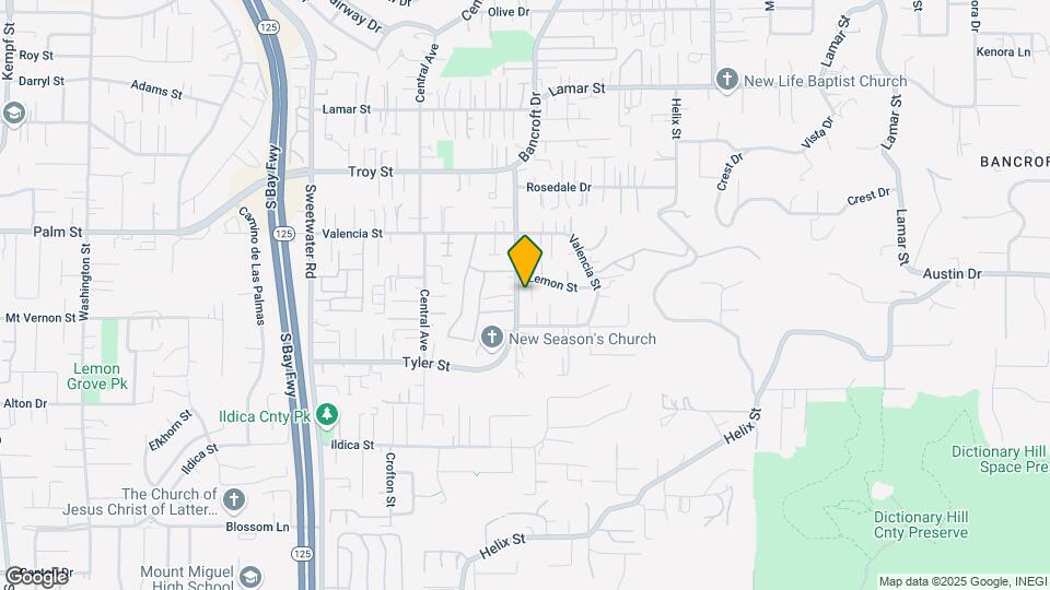 2447 Bancroft Dr Map and Location Details