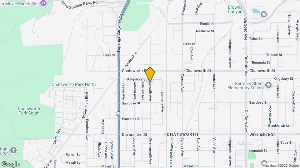 10605 Owensmouth Ave Mapa y Detalles de la Ubicación
