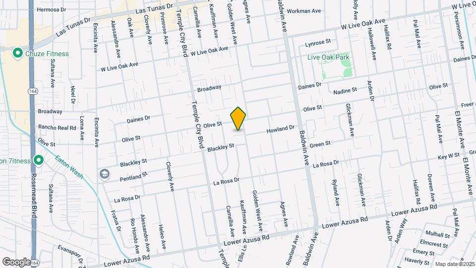 5325-5329 1/2 Golden West Mapa y Detalles de la Ubicación