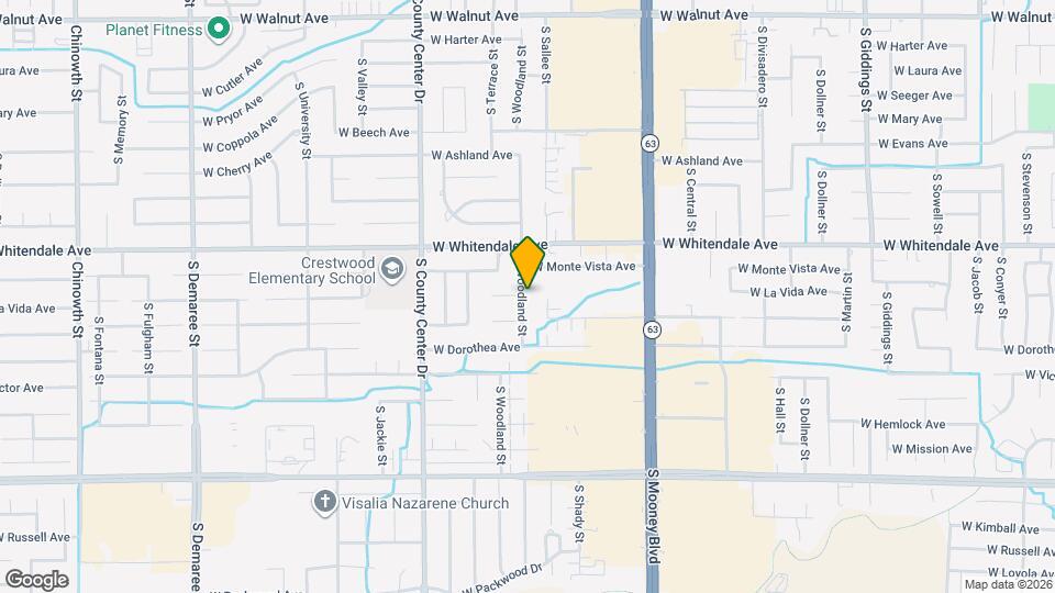 2940 S Woodland St Map and Location Details