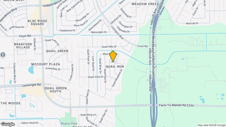 16506 Quiet Quail Dr Mapa y Detalles de la Ubicación