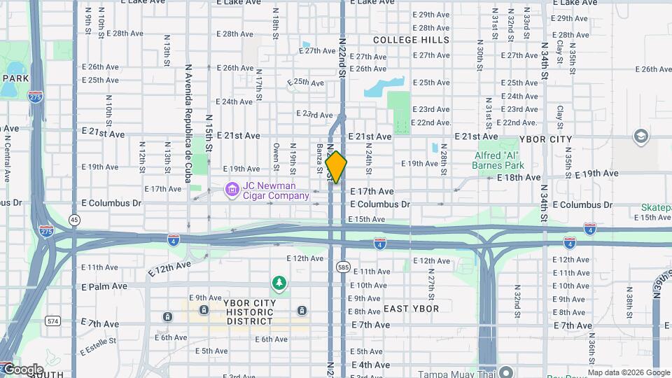 2106 E 17th Ave Map and Location Details