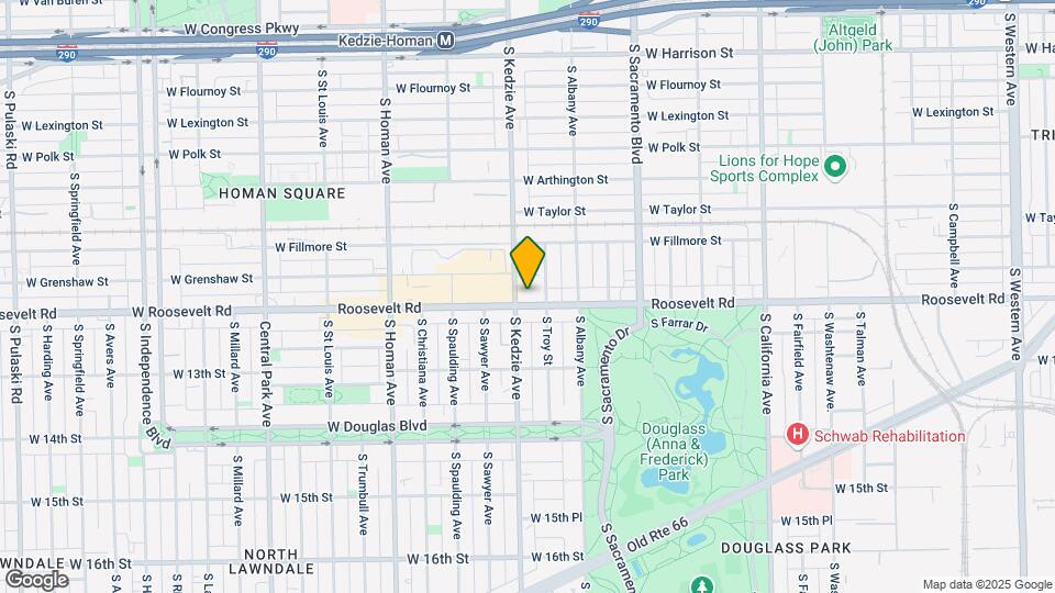 Lawndale Terrace Mapa y Detalles de la Ubicación