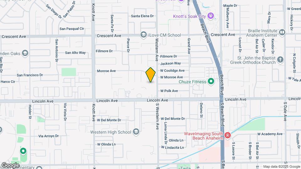 Anaheim Villas Apartments Mapa y Detalles de la Ubicación