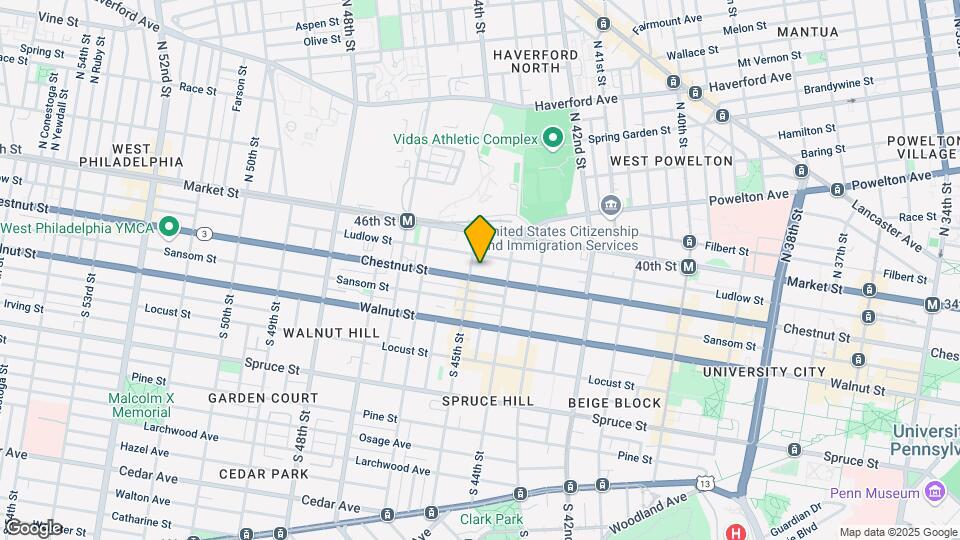 4437 Chestnut St Map and Location Details