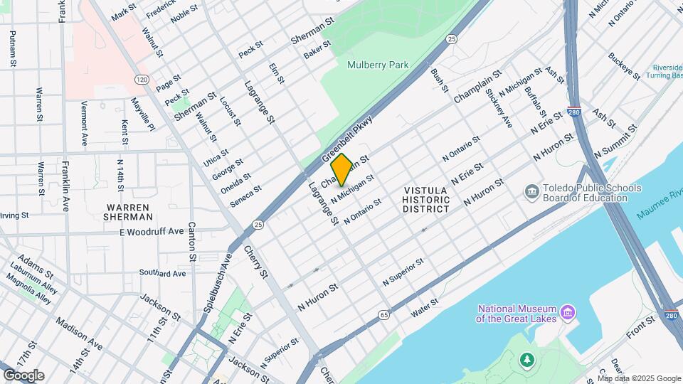 1031 N Michigan St Map and Location Details