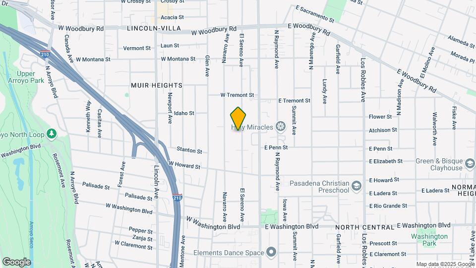 1725 El Sereno Ave Map and Location Details