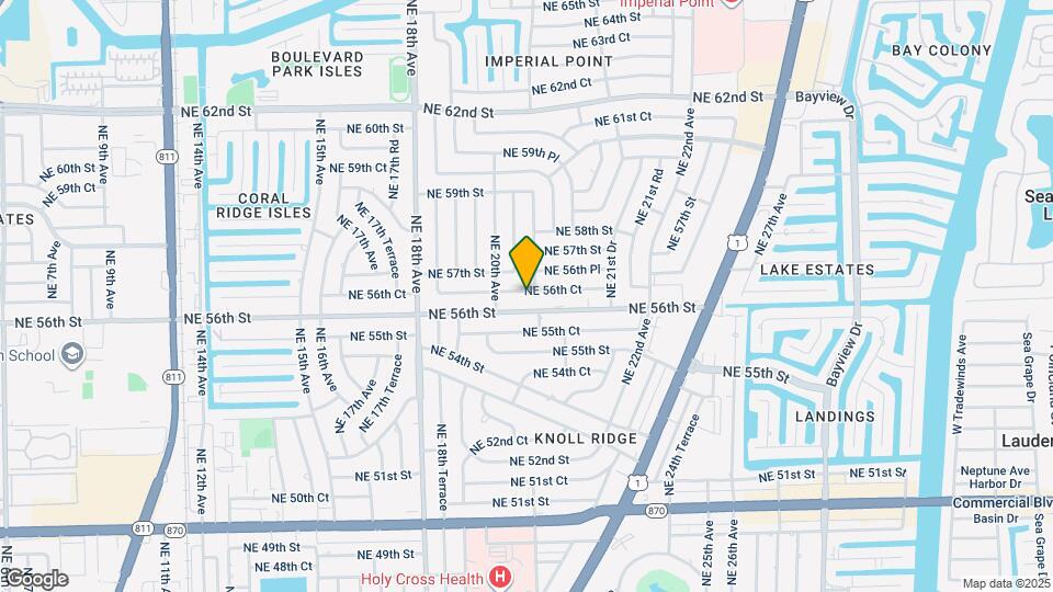 2040 NE 56th Ct Map and Location Details