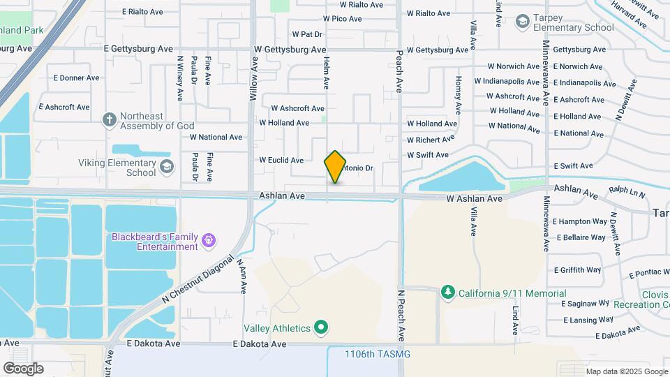 581 W Ashlan Ave Mapa y Detalles de la Ubicación
