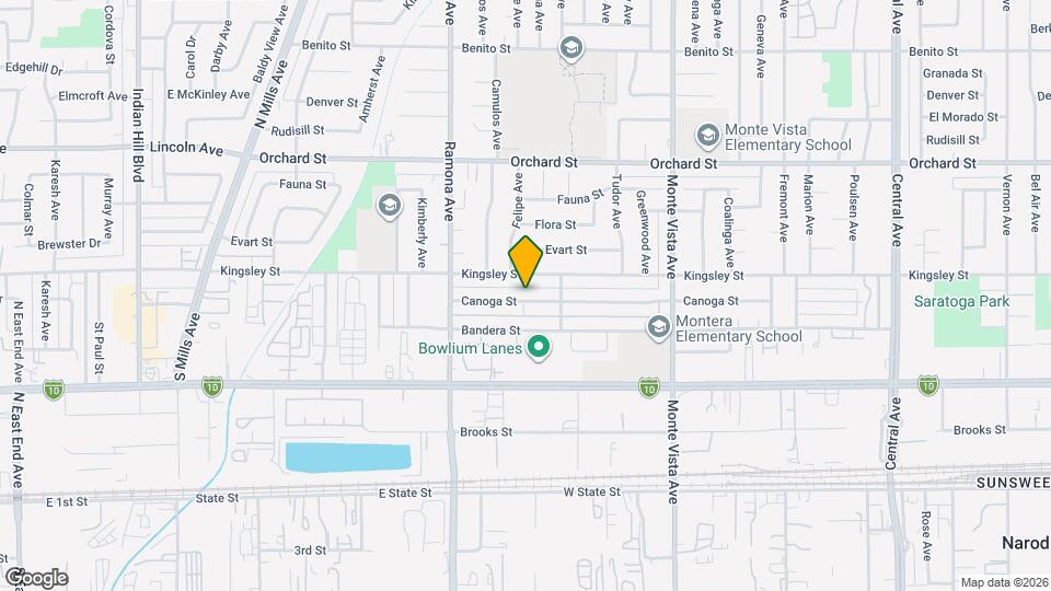4632 Canoga St Map and Location Details
