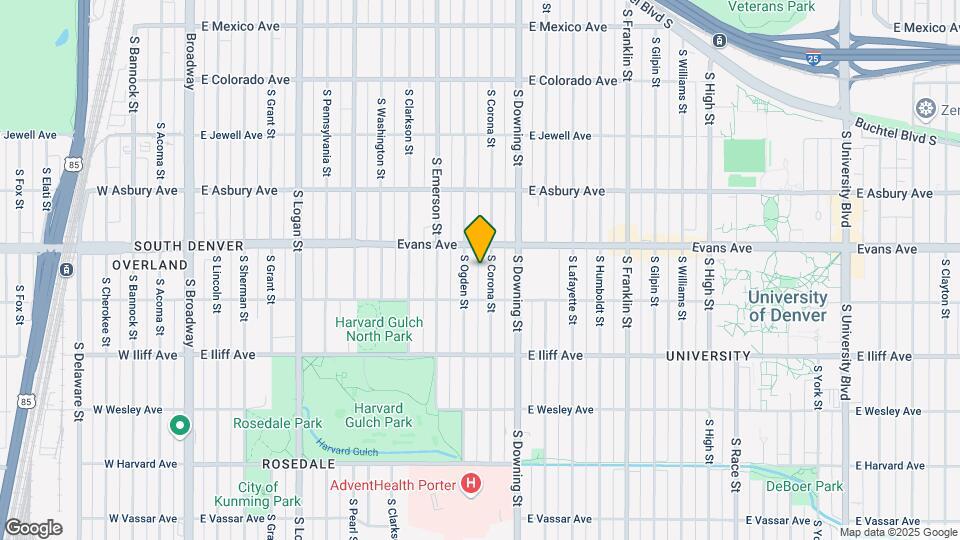 2143 S Corona St Map and Location Details