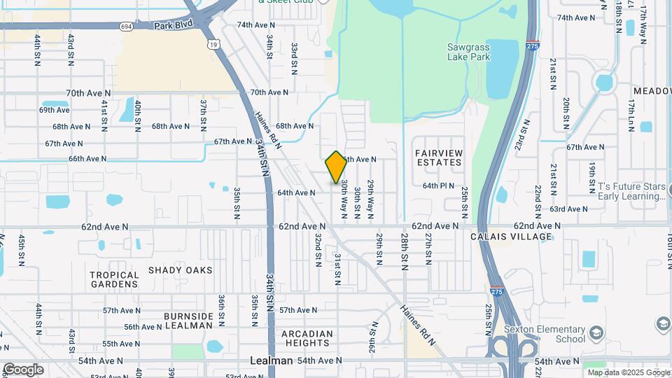 6401 31st St N Map and Location Details