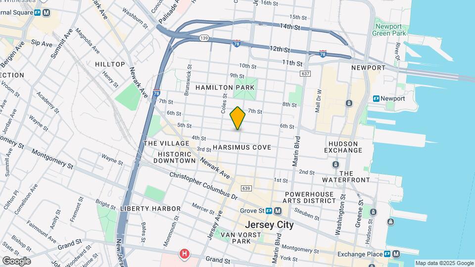 609 Jersey Ave Map and Location Details