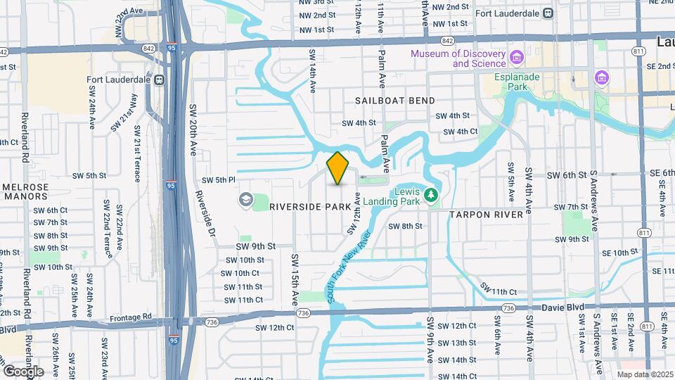 605 SW 13th Ave Map and Location Details