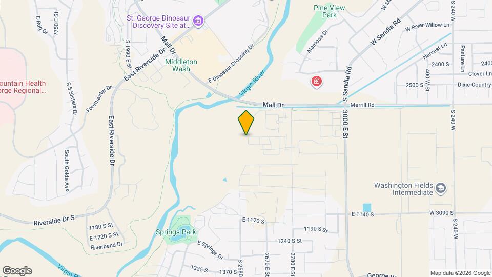 2608 E Wake Frst Ln Map and Location Details