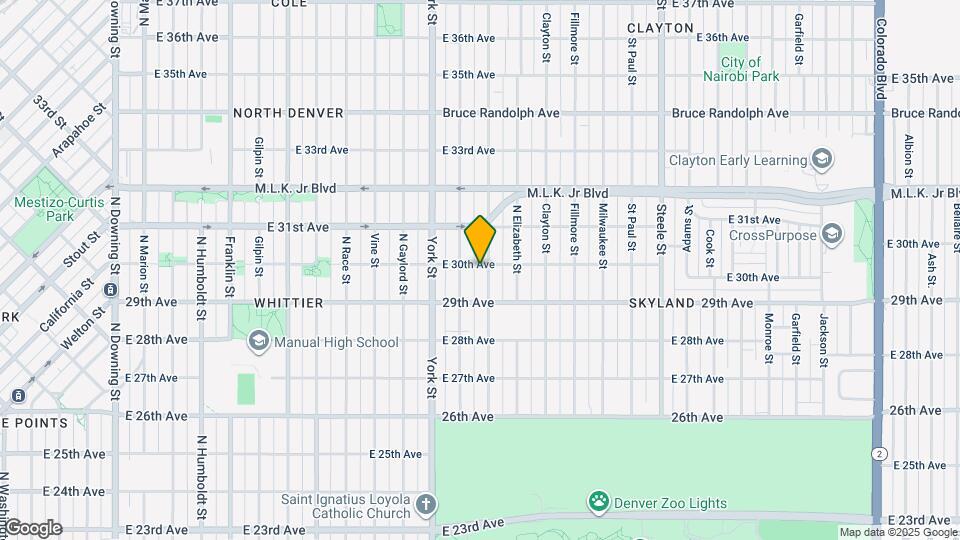 2955 Columbine St Mapa y Detalles de la Ubicación