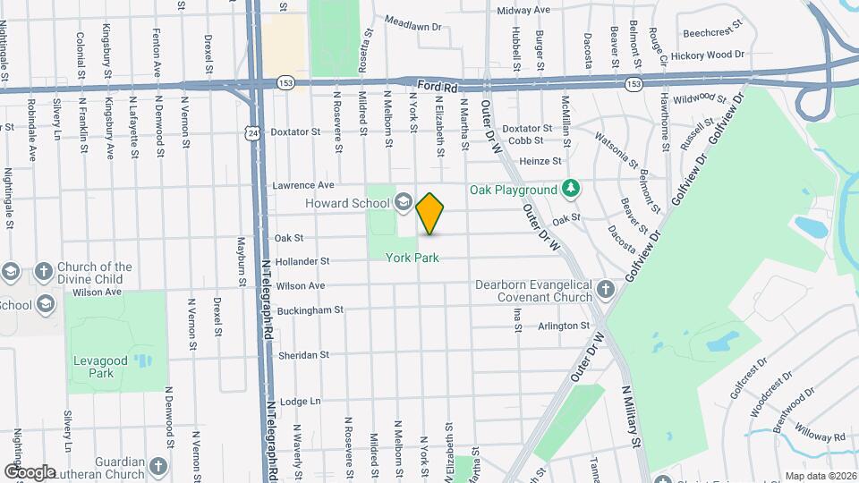 23331 Oak St Map and Location Details