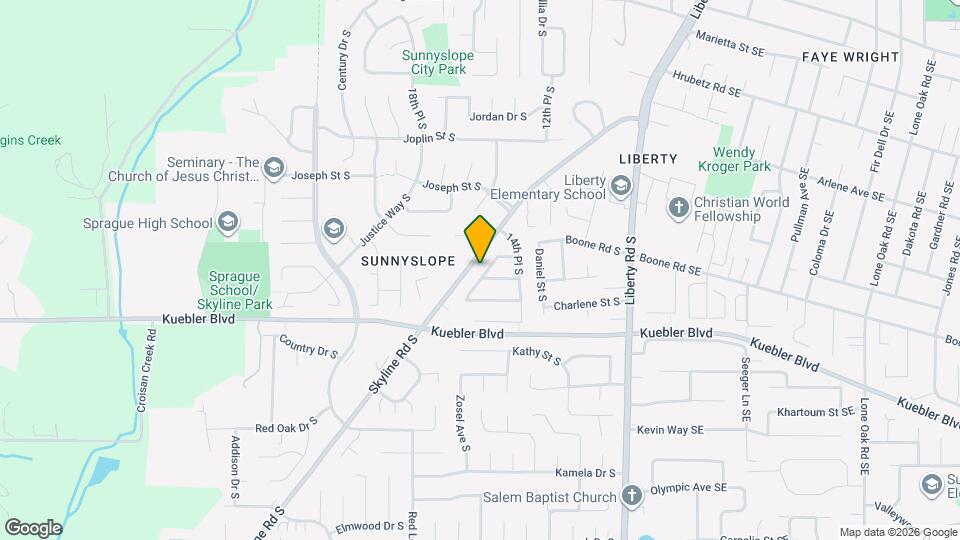 1593 Skyline Way S Map and Location Details