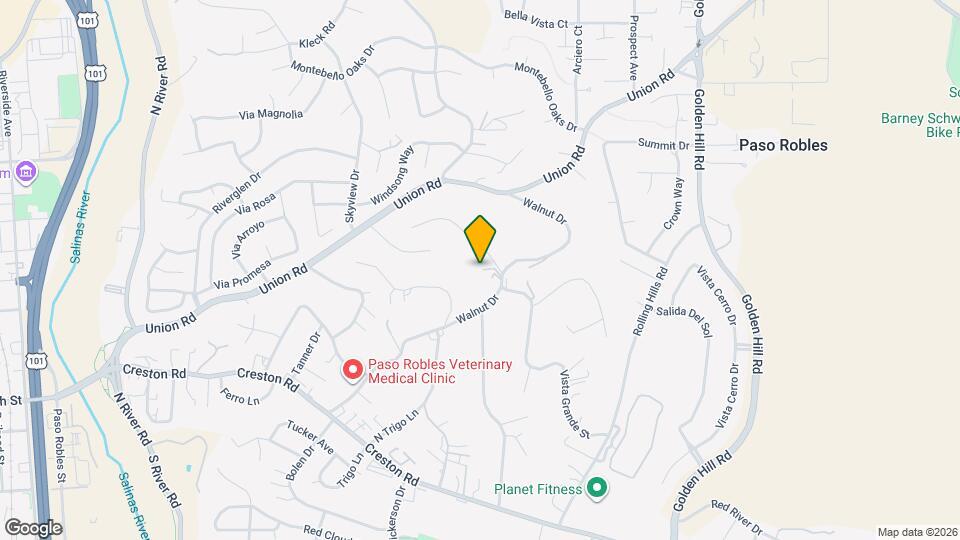 802 Vista Grande St Map and Location Details