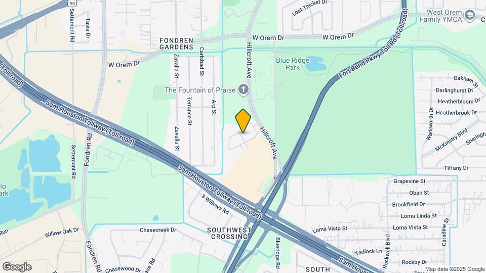 13960 Hillcroft St Map and Location Details