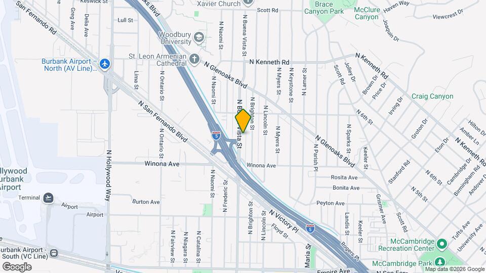 2512 N Buena Vista St Map and Location Details