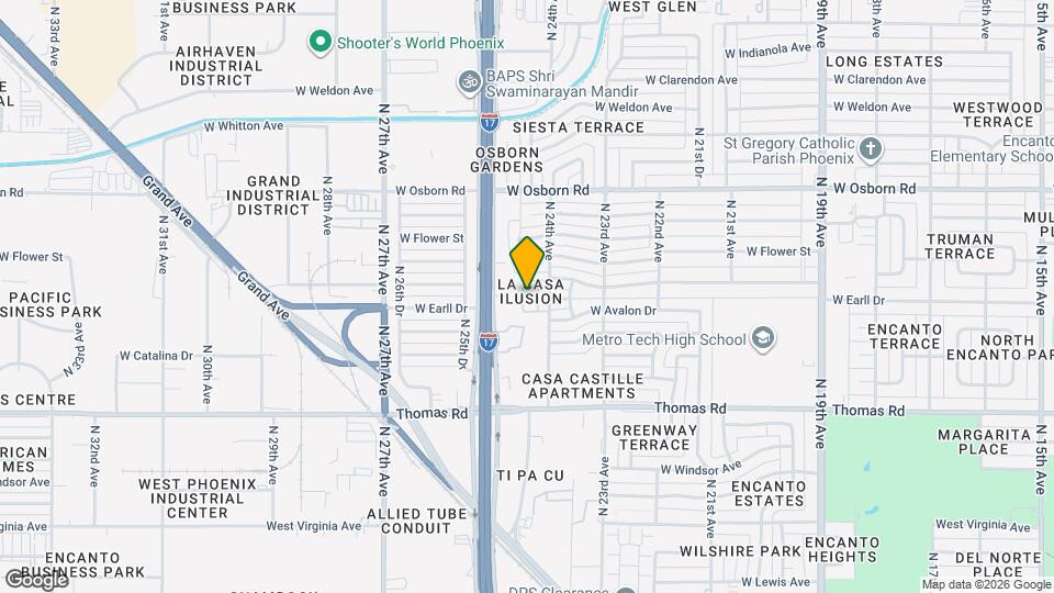 3041 N 24th Ln Map and Location Details