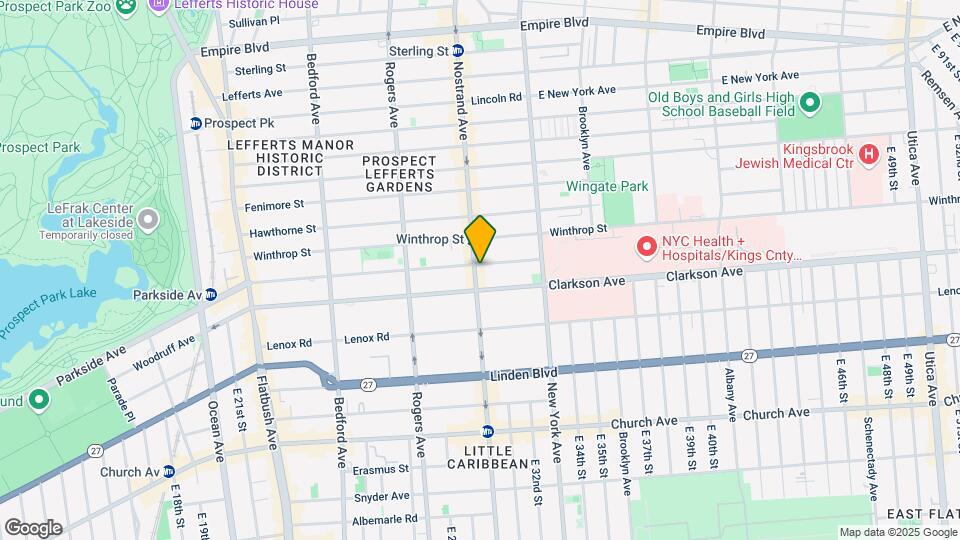 1275 Nostrand Ave Map and Location Details