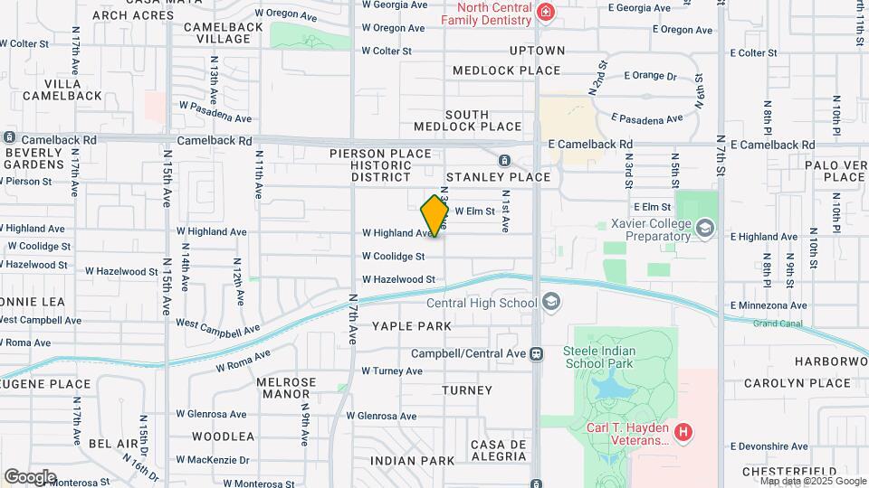 307 W Highland Ave Map and Location Details