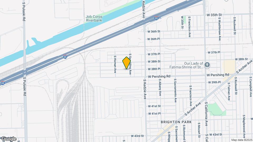 3313 W 38th Pl, Unit 1 Mapa y Detalles de la Ubicación