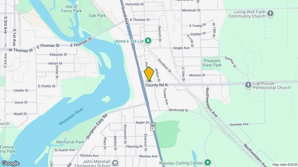 1228 Prospect Ave Map and Location Details
